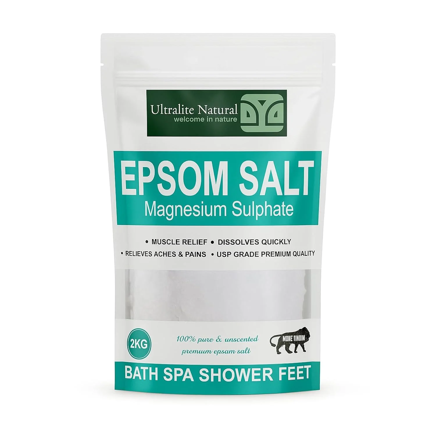 ULTRALITE Essentials Naturals Epsom Salt Crystal 2kg